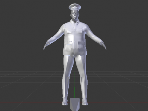 Male in Uniform 3D Model