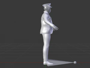 Male in Uniform 3D Model