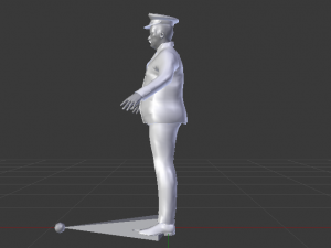 Male in Uniform 3D Model