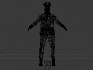 Male in Uniform 3D Model