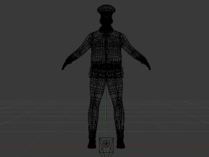 Male in Uniform 3D Model