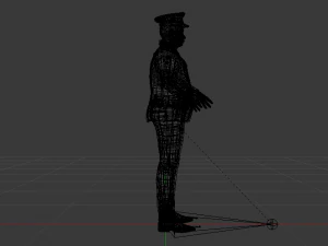 Male in Uniform 3D Model