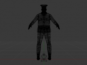 Male in Uniform 3D Model