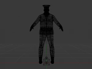 Male in Uniform 3D Model