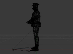 Male in Uniform 3D Model