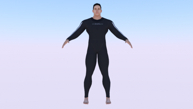 Male in Wetsuit 3D मॉडल .c4d .max .obj .3ds .fbx .stl .blend 