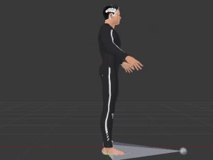 Male in Wetsuit 3D Model