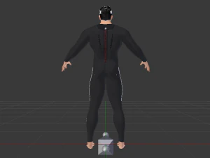 Male in Wetsuit 3D Model