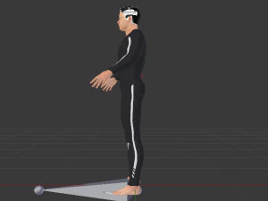 Male in Wetsuit 3D Model