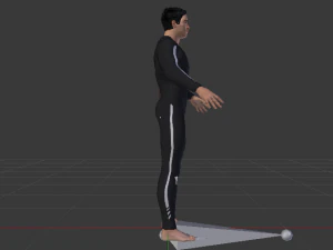 Male in Wetsuit 3D Model