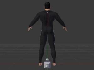 Male in Wetsuit 3D Model