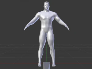 Male in Wetsuit 3D Model