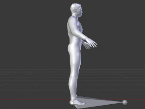 Male in Wetsuit 3D Model
