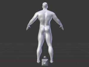 Male in Wetsuit 3D Model