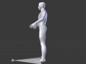 Male in Wetsuit 3D Model