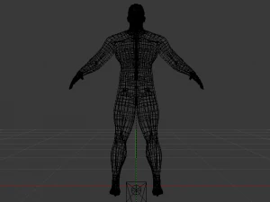 Male in Wetsuit 3D Model