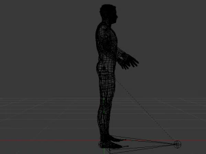 Male in Wetsuit 3D Model
