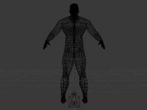 Male in Wetsuit 3D Model