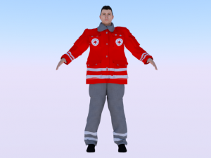 Male Rescuer 3D Модель