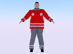 Rescatador masculino Modelo 3D