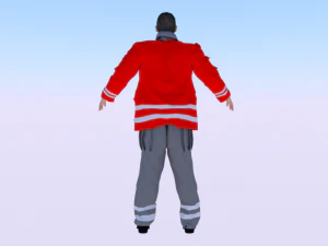 Male Rescuer 3D Model