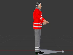 Male Rescuer 3D Model