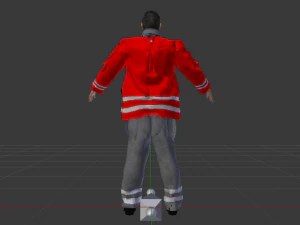 Male Rescuer 3D Model