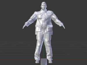 Male Rescuer 3D Model