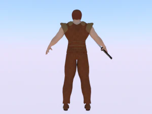 Male Warrior 01 3D Model