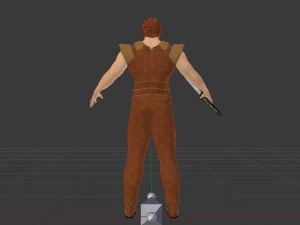 Male Warrior 01 3D Model