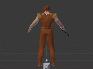 Male Warrior 01 3D Model