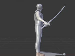Male Warrior 01 3D Model