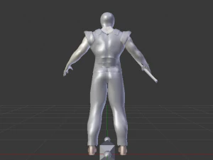Male Warrior 01 3D Model