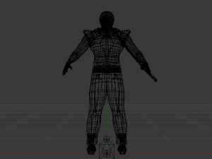 Male Warrior 01 3D Model