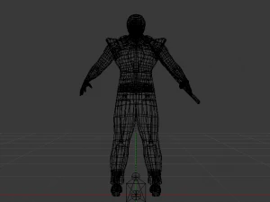 Male Warrior 01 3D Model