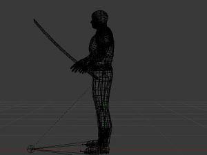 Male Warrior 01 3D Model