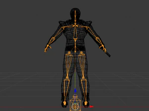 Male Warrior 01 3D Model