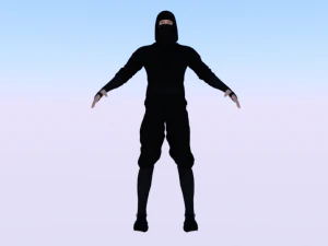 L'uomo Ninja Modello 3D