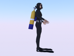 Scuba Diver Modelo 3D