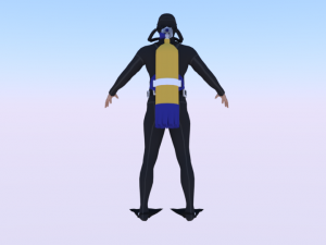 Scuba Diver Modelo 3D