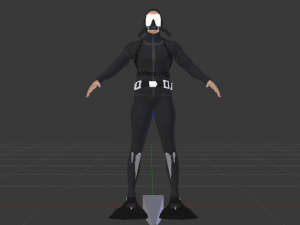 Scuba Diver Modelo 3D