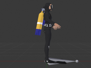 Scuba Diver Modelo 3D