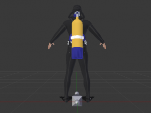 Scuba Diver Modelo 3D