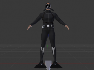 Scuba Diver Modelo 3D
