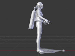 Scuba Diver Modelo 3D