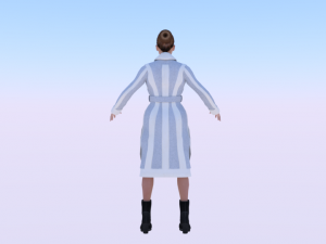 Woman in the Coat 01 Modelo 3D