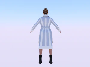 Woman in the Coat 01 3D Model