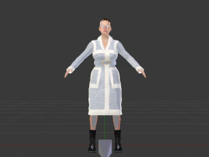 Woman in the Coat 01 3D Model