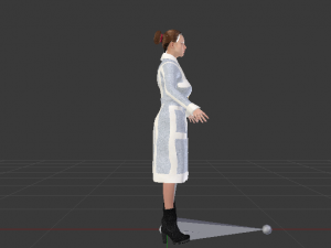 Woman in the Coat 01 Modelo 3D
