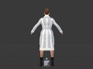 Woman in the Coat 01 3D Model